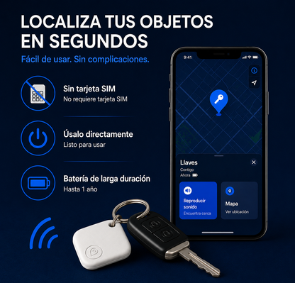 Tus llaves, tu mochila y tu maleta... siempre localizadas.