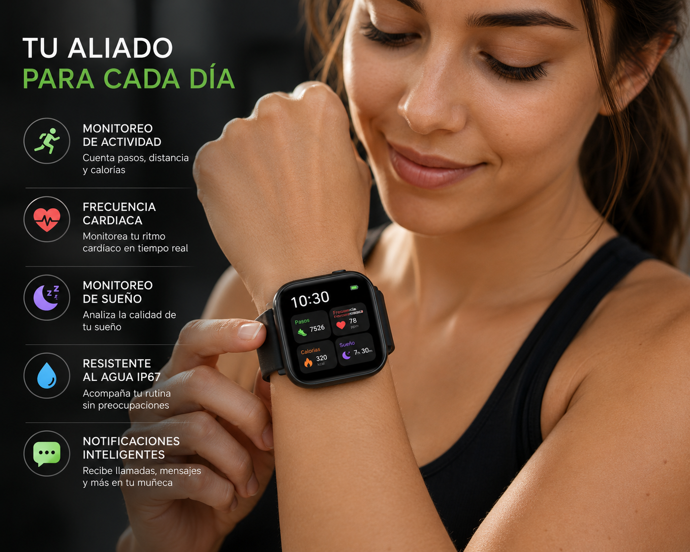 Smartwatch X10 MAX 1.75" Bluetooth con Llamadas, Carga Inalámbrica e IP68